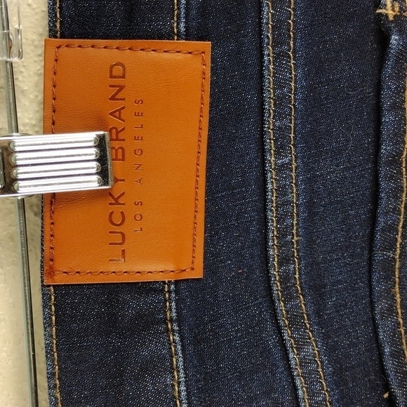 Lucky Brand Los Angeles Sweet Blue Dark Wash Mid Rise Straight Leg Ankle Jean - Picture 13 of 15